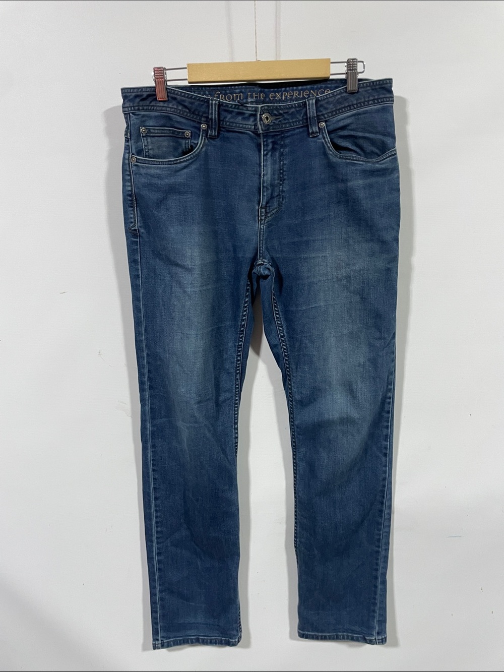 Prana Men’s Slim Straight Jeans in Blue Denim